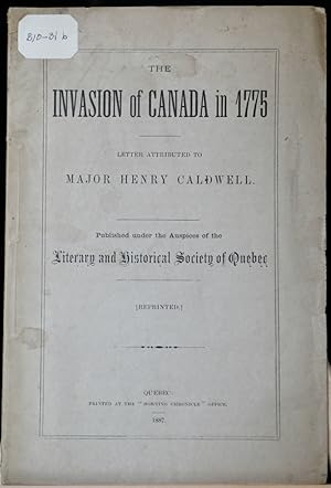 The invasion of Canada in 1775