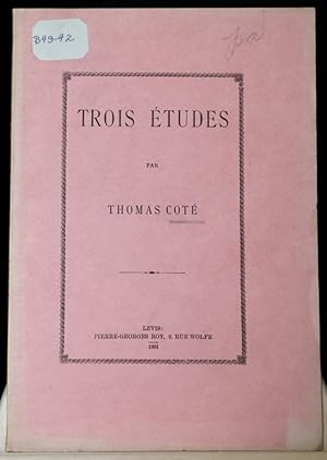 Trois études