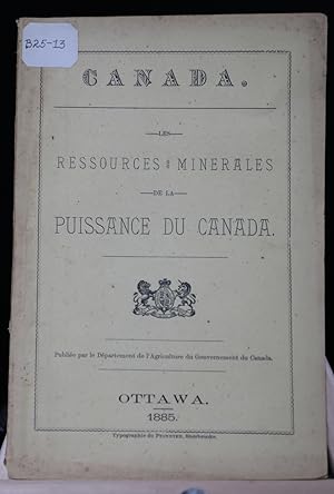 Les ressources minérales de la Puissance du Canada