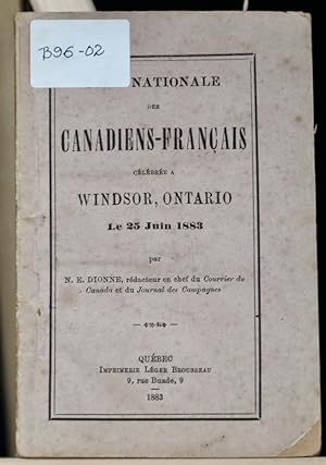 Fête nationale des Canadiens-français célébrée à Windsor, Ontario, le 25 juin 1883