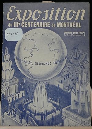 Exposition du IIIe Centenaire de Montréal, Oratoire Saint-Joseph du 17 au 27 septembre 1942