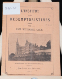 L'Institut des Rédemptoristines