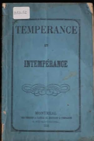 Tempérance et intempérance