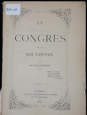 Le congrès de Baie-Saint-Paul