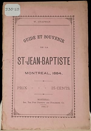 Guide et souvenir de la St-Jean-Baptiste, Montréal, 1884
