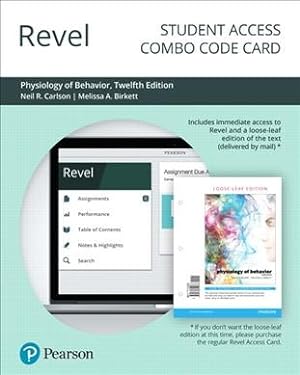 Seller image for Revel for Physiology of Behavior -- Combo Access Card for sale by GreatBookPricesUK