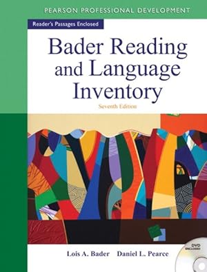 Image du vendeur pour Bader Reading and Language Inventory mis en vente par GreatBookPricesUK