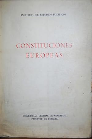 Constituciones Europeas - Alemania Occidental, Checoeslovaquia, Francia, Italia, Suiza, Unión Sov...