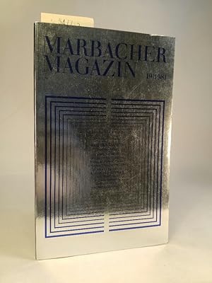 Image du vendeur pour Marbacher Magazin 19 / 1981 Eugen Claassen. Von der Arbeit des Verlegers. Bearbeitet von Reinhard Tgahrt. Mit einer BIldbiographie. mis en vente par ANTIQUARIAT Franke BRUDDENBOOKS