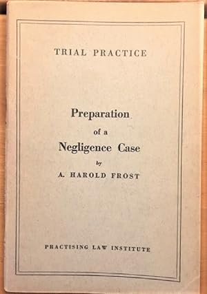 Seller image for Preparation of a Negligence Case {Trial Practice} for sale by Alplaus Books