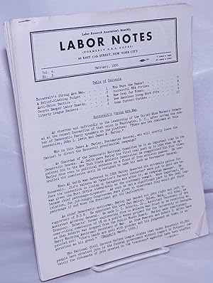 Labor Notes [9 issues] Vol. 4, Nos. 2-10