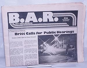Image du vendeur pour B.A.R. Bay Area Reporter; vol. 10, #19, September 11, 1980; Britt calls for public hearings mis en vente par Bolerium Books Inc.