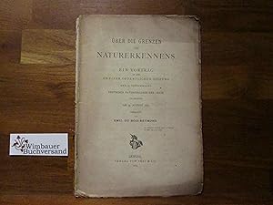 Bild des Verkufers fr ber die Grenzen des Naturerkennens. Ein Vortrag in der zweiten ffentlichen Sitzung der 45. Versammlung deutscher Naturforscher und rzte zu Leipzig am 14. August 1872 zum Verkauf von Antiquariat im Kaiserviertel | Wimbauer Buchversand