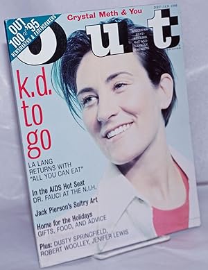 Imagen del vendedor de Out: America's best-selling gay & lesbian magazine; #28, Dec./Jan., 1996: k.d. to go & In the AIDS hot seat - Dr. Fauci at the N.I.H. a la venta por Bolerium Books Inc.