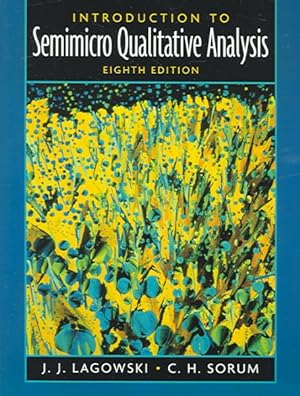 Seller image for Introduction To Semimicro Qualitative Analysis for sale by GreatBookPricesUK