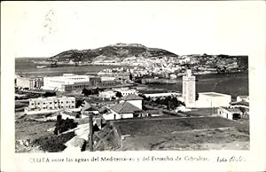 Immagine del venditore per Ansichtskarte / Postkarte Ceuta Spanien, Entre las aguas del Mediterraneo y del Estrecho de Gibraltar venduto da akpool GmbH