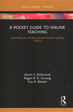 Seller image for Pocket Guide to Online Teaching : Translating the Evidence-Based Model Teaching Criteria for sale by GreatBookPrices