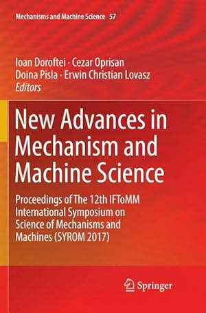 Bild des Verkufers fr New Advances in Mechanism and Machine Science zum Verkauf von moluna