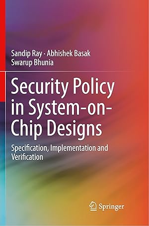 Bild des Verkufers fr Security Policy in System-on-Chip Designs zum Verkauf von moluna