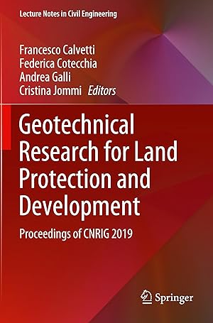 Immagine del venditore per Geotechnical Research for Land Protection and Development venduto da moluna