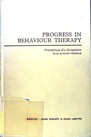 Bild des Verkufers fr Progress in Behaviour Therapy; zum Verkauf von books4less (Versandantiquariat Petra Gros GmbH & Co. KG)
