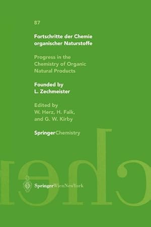 Seller image for Progress in the Chemistry of Organic Natural Products. Vol.87 for sale by moluna
