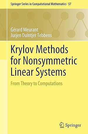 Image du vendeur pour Krylov Methods for Nonsymmetric Linear Systems mis en vente par moluna