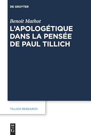 Image du vendeur pour L\ apologtique dans la pense de Paul Tillich mis en vente par moluna