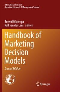 Bild des Verkufers fr Handbook of Marketing Decision Models zum Verkauf von moluna