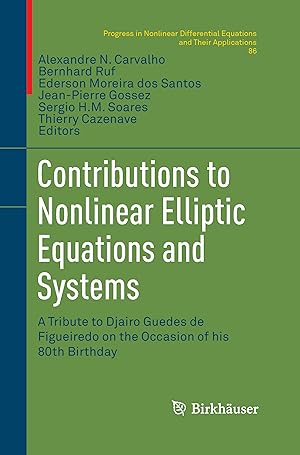 Bild des Verkufers fr Contributions to Nonlinear Elliptic Equations and Systems zum Verkauf von moluna
