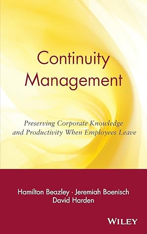 Image du vendeur pour Continuity Management mis en vente par moluna