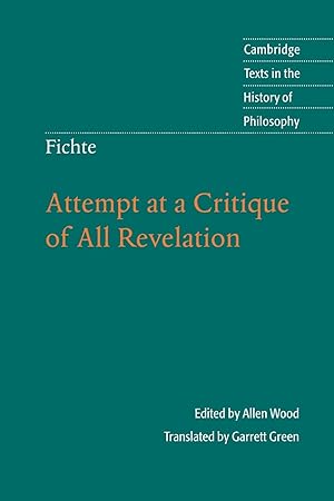 Seller image for Fichte: Attempt at a Critique of All Revelation for sale by moluna