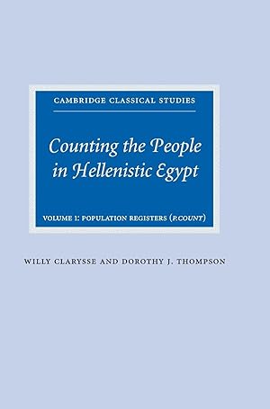 Image du vendeur pour Counting the People in Hellenistic Egypt: Volume 1, Population Registers (P. Count) mis en vente par moluna