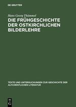 Seller image for Die Frhgeschichte der ostkirchlichen Bilderlehre for sale by moluna