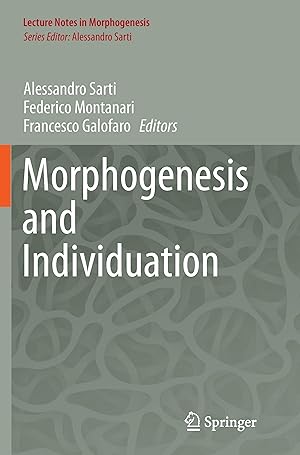 Imagen del vendedor de Morphogenesis and Individuation a la venta por moluna