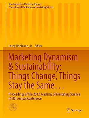 Immagine del venditore per Marketing Dynamism & Sustainability: Things Change, Things Stay the Same. venduto da moluna