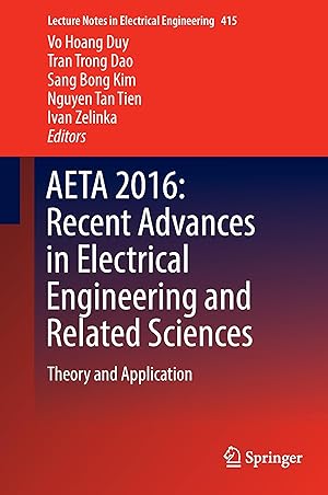 Bild des Verkufers fr AETA 2016: Recent Advances in Electrical Engineering and Related Sciences zum Verkauf von moluna