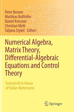 Bild des Verkufers fr Numerical Algebra, Matrix Theory, Differential-Algebraic Equations and Control Theory zum Verkauf von moluna