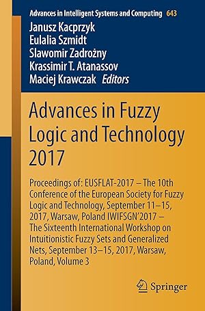 Bild des Verkufers fr Advances in Fuzzy Logic and Technology 2017 zum Verkauf von moluna