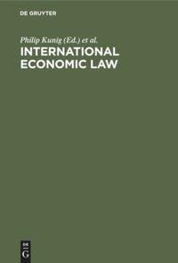 Seller image for International Economic Law for sale by moluna