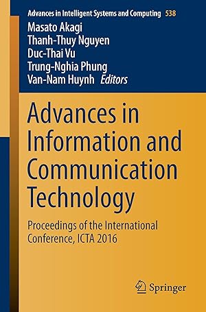 Seller image for Advances in Information and Communication Technology for sale by moluna