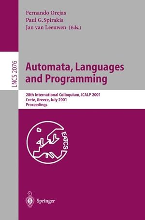 Bild des Verkufers fr Automata, Languages and Programming zum Verkauf von moluna