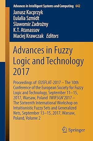 Bild des Verkufers fr Advances in Fuzzy Logic and Technology 2017 zum Verkauf von moluna