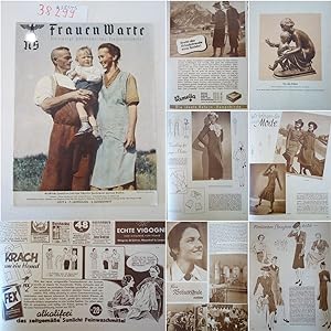 Bild des Verkufers fr FrauenWarte 7. Jahrgang 1938 Heft 4 2. Augustheft zum Verkauf von Galerie fr gegenstndliche Kunst