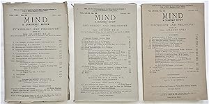 Three English translations published for the first time in MIND. A Quarterly Review of Psychology...