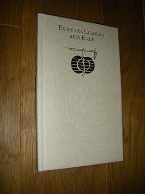 Seller image for Es ist des Lernens kein Ende. Spruchweisheiten von Robert Schumann for sale by Versandantiquariat Rainer Kocherscheidt