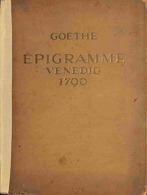 Epigramme Venedig 1790. Original lithographien Hermann Gehri