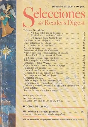Imagen del vendedor de SELECCIONES DEL READER'S DIGEST. DICIEMBRE 1979 a la venta por Librera Vobiscum