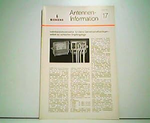 Image du vendeur pour Siemens Antennen-Information Nr. 17 - Januar 1969. mis en vente par Antiquariat Kirchheim