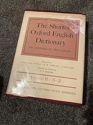 the shorter oxford english dictionary